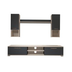 Decoraktiv Eko 5DA Mdf Dvd Tv Ünitesi Tv Sehpası Beyaz - Antrasit