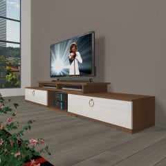 Decoraktiv Flex 130 Mdf Gold Tv Ünitesi Tv Sehpası