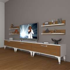 Decoraktiv Eko 270r Slm Silver Tv Ünitesi Tv Sehpası Beyaz - Ceviz