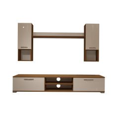 Decoraktiv Eko 5DA Mdf Dvd Tv Ünitesi Tv Sehpası Ceviz - Beyaz