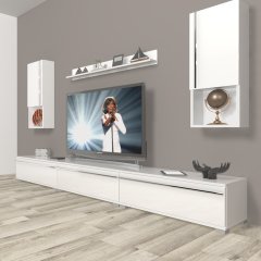 Decoraktiv Eko 270ta Mdf Tv Ünitesi Tv Sehpası Parlak Beyaz