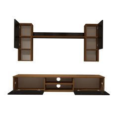 Decoraktiv Eko 5DA Mdf Dvd Tv Ünitesi Tv Sehpası Ceviz - Siyah