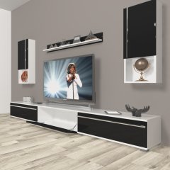 Decoraktiv Eko 270ta Mdf Tv Ünitesi Tv Sehpası Beyaz - Siyah