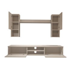 Decoraktiv Eko 5DA Mdf Dvd Tv Ünitesi Tv Sehpası Parlak Beyaz