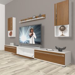 Decoraktiv Eko 270ta Mdf Tv Ünitesi Tv Sehpası Beyaz - Ceviz