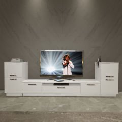Decoraktiv Trendstyle On2 Slm Tv Ünitesi Tv Sehpası Parlak Beyaz