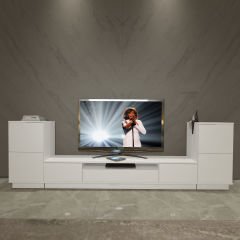 Decoraktiv Trendstyle On2s Mdf Tv Ünitesi Tv Sehpası Parlak Beyaz