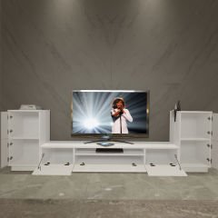 Decoraktiv Trendstyle On2s Mdf Tv Ünitesi Tv Sehpası Parlak Beyaz