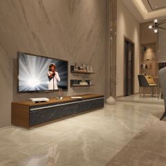 Decoraktiv Eko 4 Mdf Std Tv Ünitesi Tv Sehpası Ceviz - Siyah Mermer