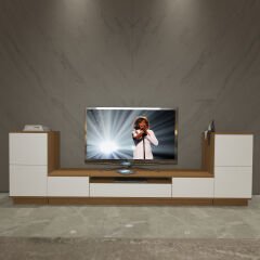 Decoraktiv Trendstyle On2s Mdf Tv Ünitesi Tv Sehpası Ceviz - Beyaz