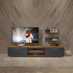 Decoraktiv Eko 4 Mdf Dvd Tv Ünitesi Tv Sehpası Pera - Antrasit