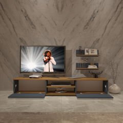 Decoraktiv Eko 4 Mdf Dvd Tv Ünitesi Tv Sehpası Pera - Antrasit