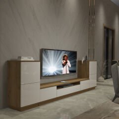 Decoraktiv Trendstyle On2s Mdf Tv Ünitesi Tv Sehpası Pera - Beyaz