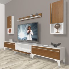 Decoraktiv Eko 270ta Mdf Silver Tv Ünitesi Tv Sehpası Beyaz - Ceviz