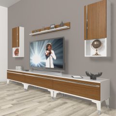 Decoraktiv Eko 270ta Mdf Silver Tv Ünitesi Tv Sehpası Beyaz - Ceviz