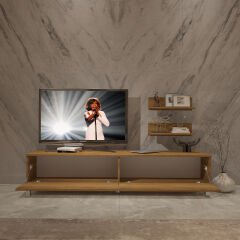 Decoraktiv Eko 4 Mdf Std Krom Ayaklı Tv Ünitesi Tv Sehpası Pera