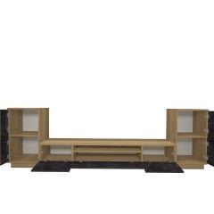 Decoraktiv Trendstyle On2s Mdf Tv Ünitesi Tv Sehpası Pera - Siyah Mermer