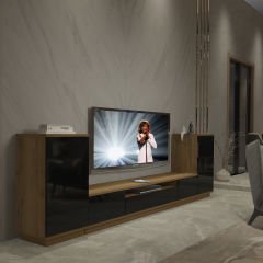 Decoraktiv Trendstyle On2s Mdf Tv Ünitesi Tv Sehpası Pera - Siyah