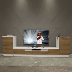 Decoraktiv Trendstyle On2s Mdf Tv Ünitesi Tv Sehpası Beyaz - Pera