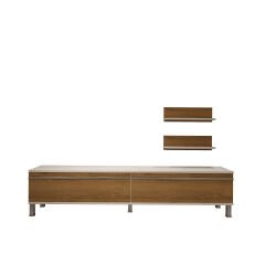 Decoraktiv Eko 4 Mdf Std Krom Ayaklı Tv Ünitesi Tv Sehpası Beyaz - Pera