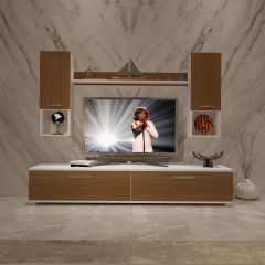 Decoraktiv Eko 5DA Slm Std Tv Ünitesi Tv Sehpası Beyaz - Ceviz