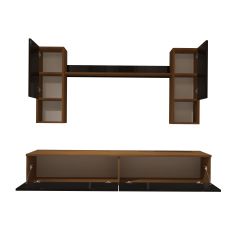 Decoraktiv Eko 5DA Slm Std Tv Ünitesi Tv Sehpası Ceviz - Siyah