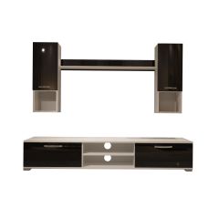 Decoraktiv Eko 5DA Slm Dvd Tv Ünitesi Tv Sehpası Beyaz - Siyah