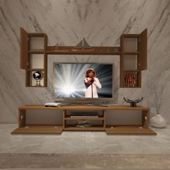 Decoraktiv Eko 5DA Slm Dvd Tv Ünitesi Tv Sehpası Ceviz