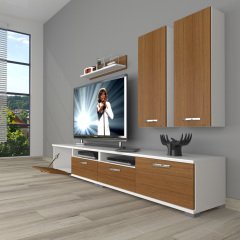 Decoraktiv Eko 5200D Mdf Tv Ünitesi Tv Sehpası Beyaz - Ceviz