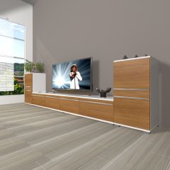 Decoraktiv Eko 9200T Mdf Tv Ünitesi Tv Sehpası Beyaz - Ceviz