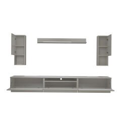 Decoraktiv Trendstyle 270DAS Mdf Tv Ünitesi Tv Sehpası Parlak Beyaz