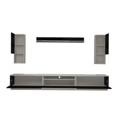 Decoraktiv Trendstyle 270DAS Mdf Tv Ünitesi Tv Sehpası Beyaz - Siyah