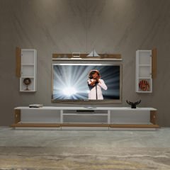 Decoraktiv Trendstyle 270DAS Mdf Tv Ünitesi Tv Sehpası Beyaz - Ceviz
