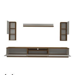Decoraktiv Trendstyle 270DAS Mdf Tv Ünitesi Tv Sehpası Ceviz - Beyaz