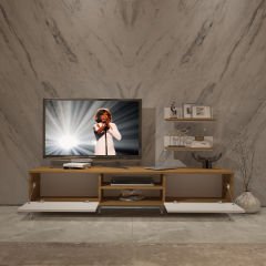 Decoraktiv Eko 4 Mdf Dvd Silver Tv Ünitesi Tv Sehpası Pera - Beyaz