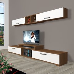 Decoraktiv Flex 5 Slm Tv Ünitesi Tv Sehpası Ceviz - Beyaz