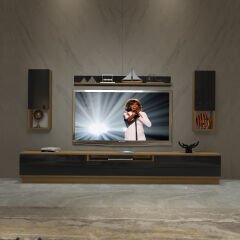 Decoraktiv Trendstyle 270DAS Mdf Tv Ünitesi Tv Sehpası Pera - Siyah