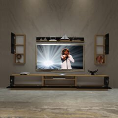 Decoraktiv Trendstyle 270DAS Mdf Tv Ünitesi Tv Sehpası Pera - Siyah