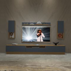 Decoraktiv Trendstyle 270DAS Mdf Tv Ünitesi Tv Sehpası Pera - Antrasit