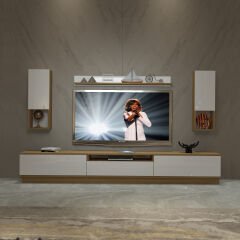 Decoraktiv Trendstyle 270DAS Mdf Tv Ünitesi Tv Sehpası Pera - Beyaz