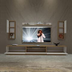 Decoraktiv Trendstyle 270DAS Mdf Tv Ünitesi Tv Sehpası Pera - Beyaz