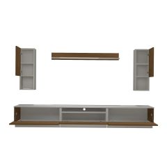 Decoraktiv Trendstyle 270DA Slm Tv Ünitesi Tv Sehpası Beyaz - Ceviz