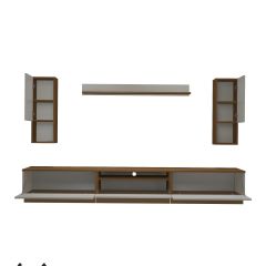 Decoraktiv Trendstyle 270DA Slm Tv Ünitesi Tv Sehpası Ceviz - Beyaz
