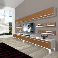 Decoraktiv Ekoflex 360Y Mdf Silver Tv Ünitesi Tv Sehpası