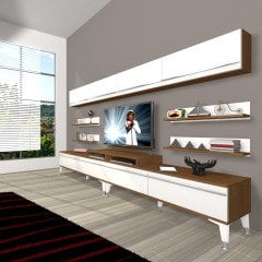 Decoraktiv Ekoflex 360Y Mdf Silver Tv Ünitesi Tv Sehpası