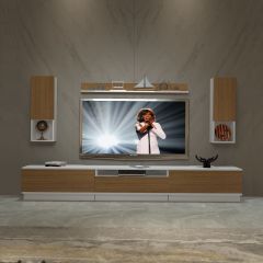 Decoraktiv Trendstyle 270DAS Slm Tv Ünitesi Tv Sehpası Beyaz - Ceviz