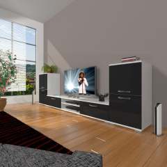 Decoraktiv Eko On2 Mdf Dvd Tv Ünitesi Tv Sehpası Beyaz - Siyah