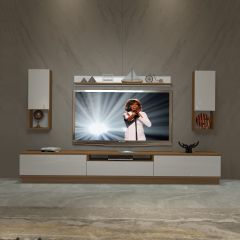 Decoraktiv Trendstyle 270DAS Slm Tv Ünitesi Tv Sehpası Ceviz - Beyaz