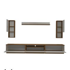 Decoraktiv Trendstyle 270DAS Slm Tv Ünitesi Tv Sehpası Ceviz - Beyaz