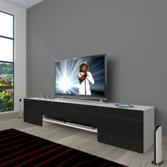 Decoraktiv 1e1 Mdf Tv Ünitesi Tv Sehpası Beyaz - Siyah